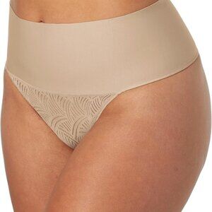 Maidenform Tame Your Tummy Lace Thong Panties Small NWT